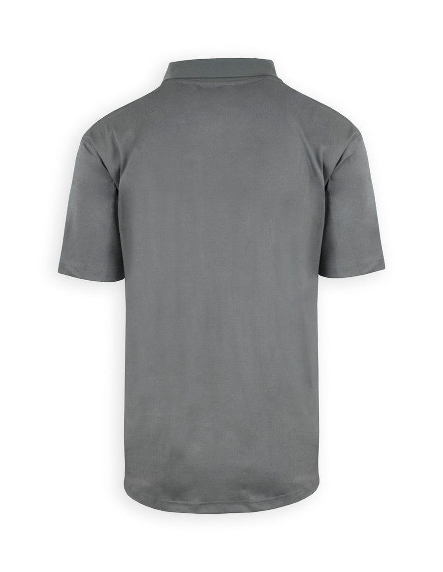Grey Youth Poly Polo