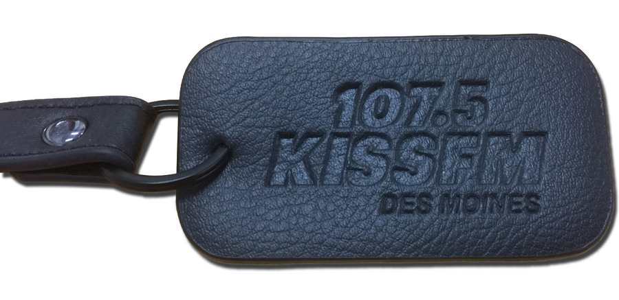 107.5 KISS FM Bag Tag